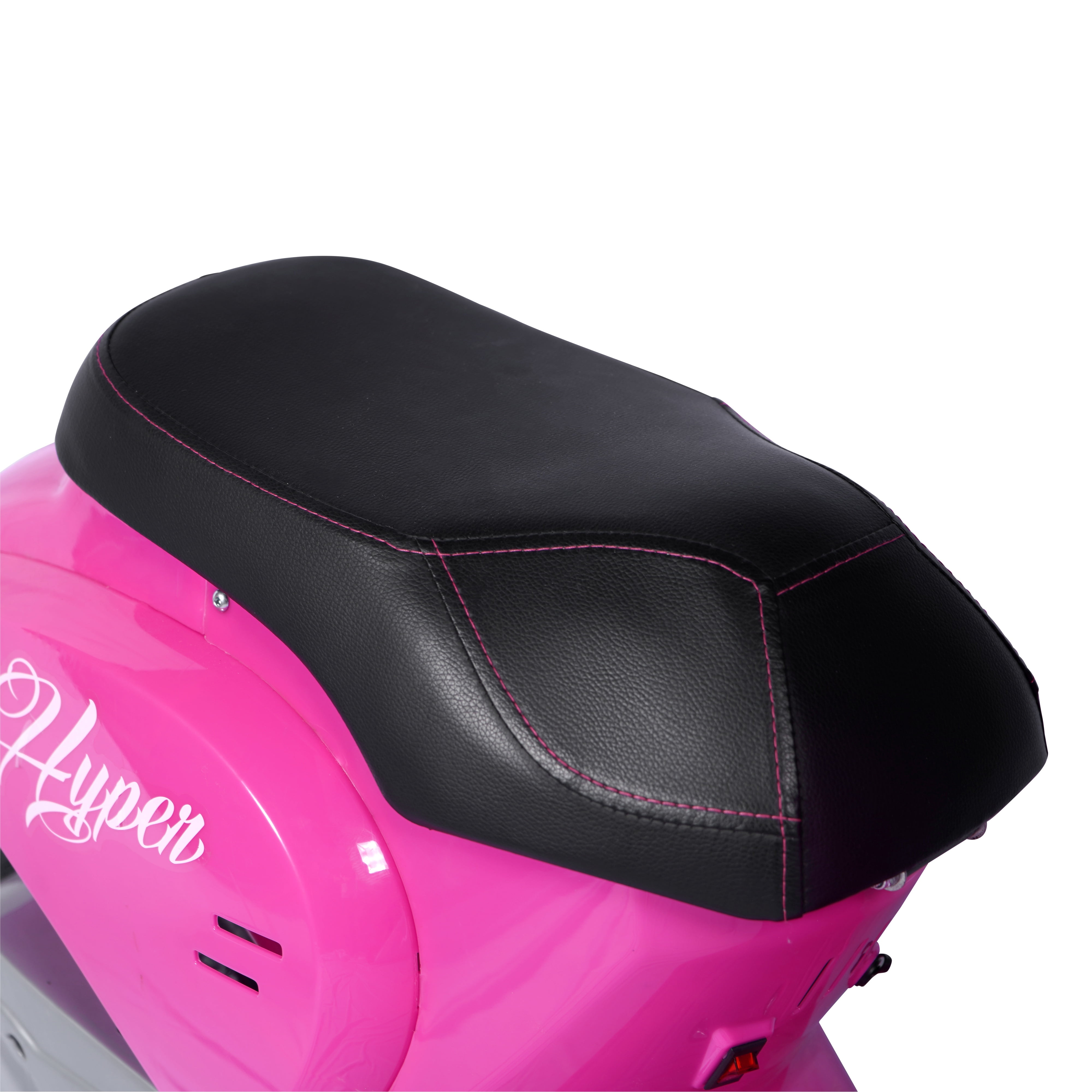 Hyper Toy Company, 24V Retro Electric Scooter, Children Ages 13+, up to 14 MPH, Pink