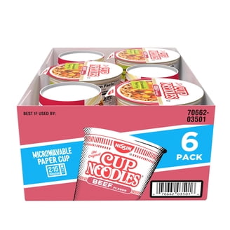2 pack) Nissin Foods Cup Noodles Ramen Noodle Soup, Chicken Flavor