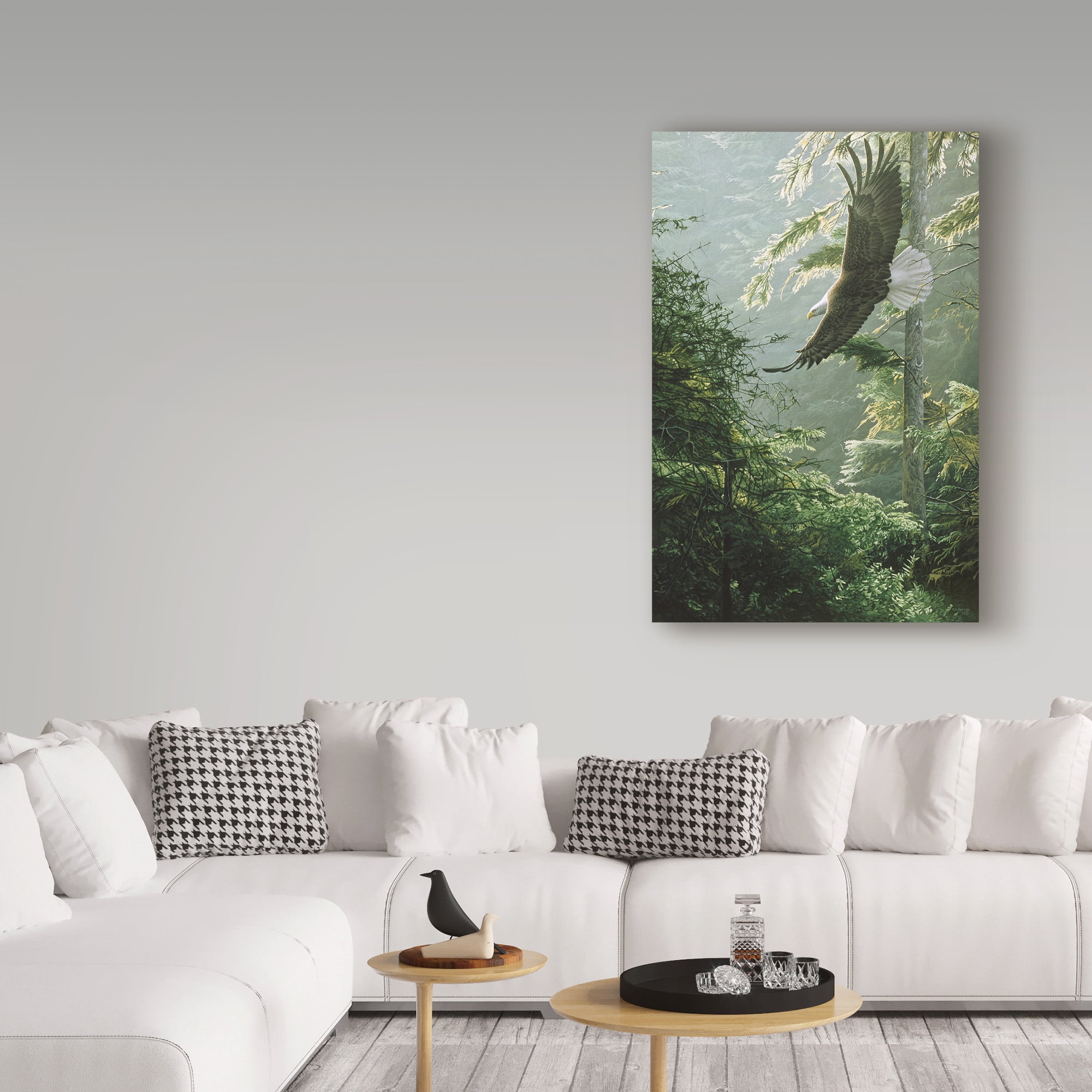Trademark Fine Art 'Morning Flight Eagle' Canvas Art by Ron Parker