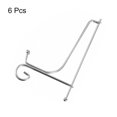 thumbnail image 3 of Uxcell 6Pack 6 Inch Plate Stands for Display Iron Folding Easel Plate Holders, Silver, 3 of 5