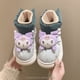 thumbnail image 1 of Ruunjoy sanrio bota nueva sanrio Zapatillas de felpa kawaii anime kt kuromi Cinnamoroll fondo grueso hogar cálido zapatos de mujer botas de nieve, 1 of 4