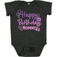 thumbnail image 3 of Inktastic Purple Happy Birthday Mommy Boys or Girls Baby Bodysuit, 3 of 5