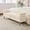 Beige + Polyester, variant on FENGFAN 65.94 Inch Upholstered Boucle Polyester Storage Bench With Armrest Rubberwood Legs Beige 1 Pack