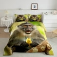 thumbnail image 2 of Erosebridal 3D Wild Monkey Comforter Sets Full Size, Woodland Animal Wildlife Comforters & Duvets, Reversible 3pcs, 2 of 7