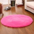 thumbnail image 1 of Cheers 120cm Round Fluffy Soft Rug Anti-Slip Floor Mat Carpet Cushion Bedroom Decor, 1 of 2