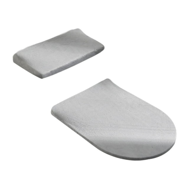 Tapa del inodoro Cubierta del asiento cubierta de la tapa del inodoro, no resbalón Decoración portátil Decoración Cubierta elástica, tapa del tanque Gris