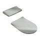 thumbnail image 1 of Juego de fundas para tapa de inodoro, funda protectora de terciopelo para tapa de tanque de inodoro, funda portátil Gris, 1 of 9