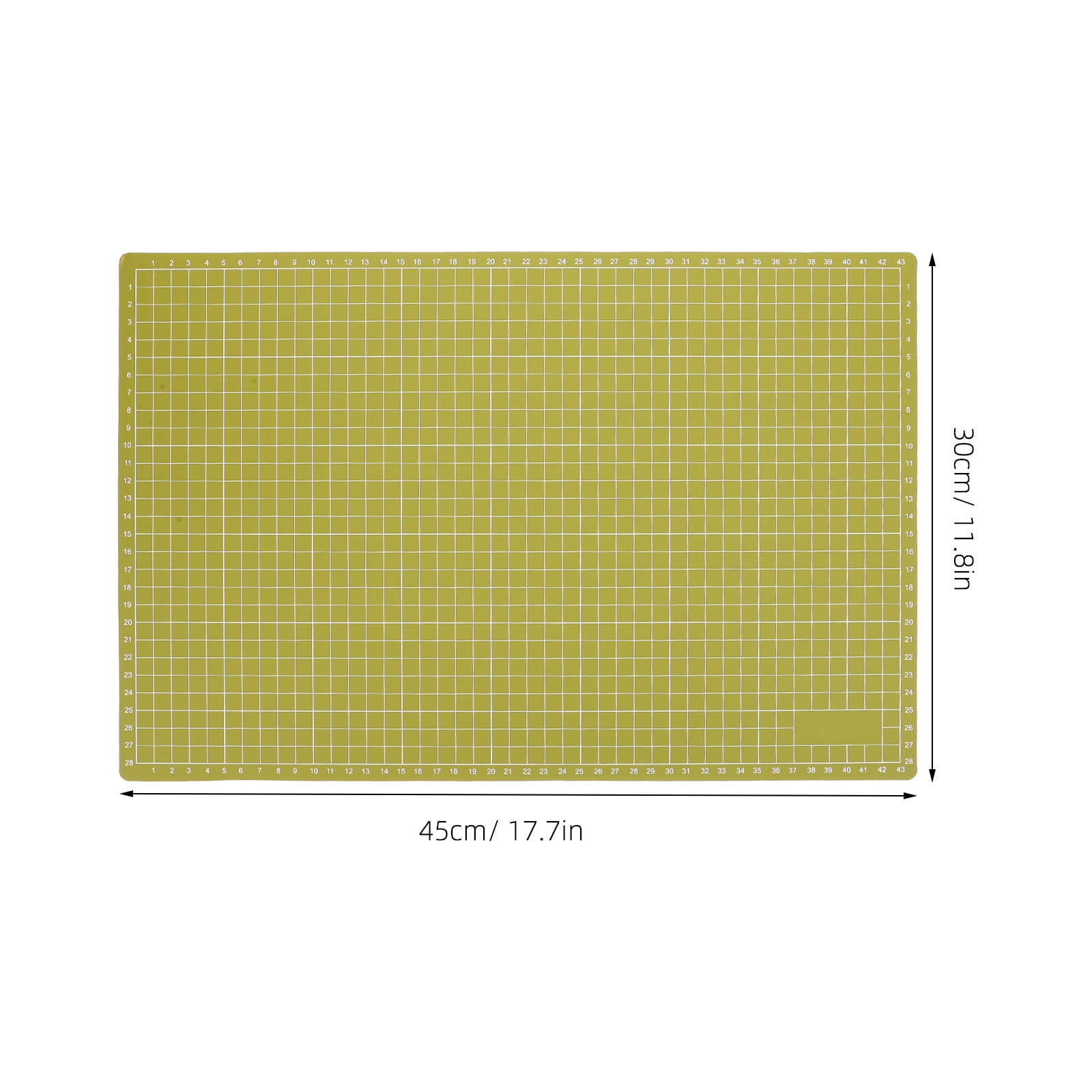 PENIKOKO Green Plastic Cutting Mat for Sewing, Crafting, Table Use, Engraving and Projects