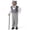 A-Grey388, variant on 100 Days Of School Outfits For Boys Old Man Grandpa Dress Up Outfit Accessories Jumpsuits Hat Glasses Beard Cane Pipe 6PCS Set