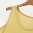 thumbnail image 7 of Duoif Womens Tank Tops, Sleeveless Crew Neck Loose Fit Summer Clothes Summer Tops Yellow XL, 7 of 7