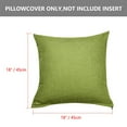 thumbnail image 4 of REGALWOVEN 18" x 18" Cotton Linen Throw Pillowcases Set of 2, Green, 4 of 7