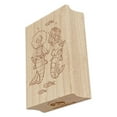 thumbnail image 1 of Couple of Mermaid Best Friends Holding Hands Rectangle Rubber Stamp Stamping Scrapbooking Crafting - Large 2.5in, 1 of 7