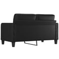 thumbnail image 5 of vidaXL 2-seater Sofa Black Faux leather, metal, foam 2-seater Durable, 5 of 8