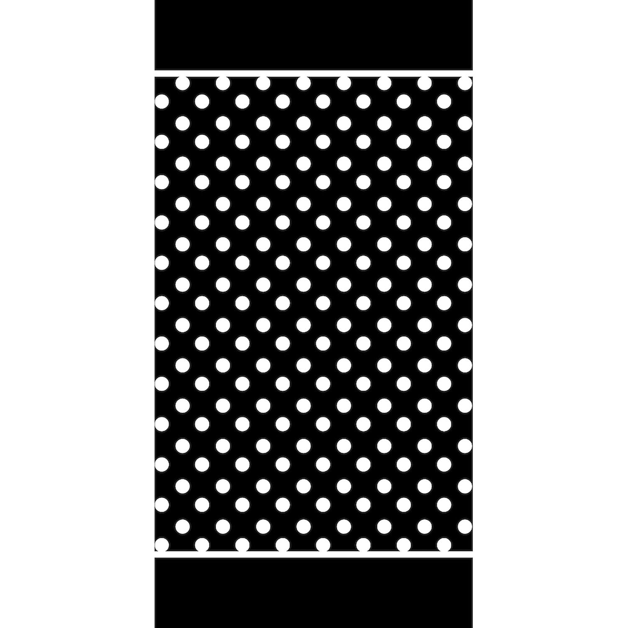 CafePress - Black And White Polka Dots Pattern Background Beac - Large Beach Towel, Soft 30"x60" Towel with Unique Design
