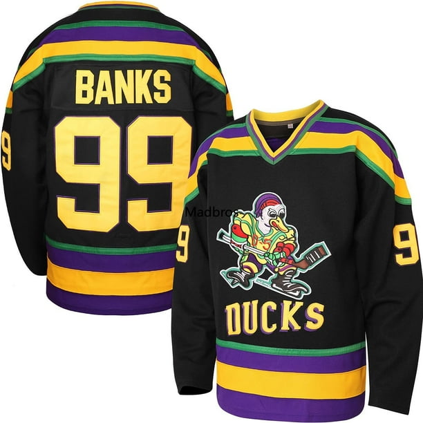 Mighty Ducks Hockey Jerseys 96 Charlie Conway Jersey 99 Adam Banks
