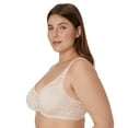 thumbnail image 2 of Bali Passion for Comfort Smooth Lace Underwire Bra DF6590 Color: Sandshell Size: 42 C, 2 of 6