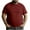 #02 Wine, variant on Busydd T Shirts for Man Loose Oversized Solid Color Tee Shirts Casual Summer Short Sleeve Mens V Neck T Shirts M