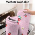 thumbnail image 2 of Red Strawberry Plants Flower Pink Pattern Bathroom Rugs Mat,Non Slip Microfiber Bathroom Rug,Rubber Backing,Soft Bathroom Mats for Bathroom Floor,Tub and Shower,20x32in(50x80cm), 2 of 2