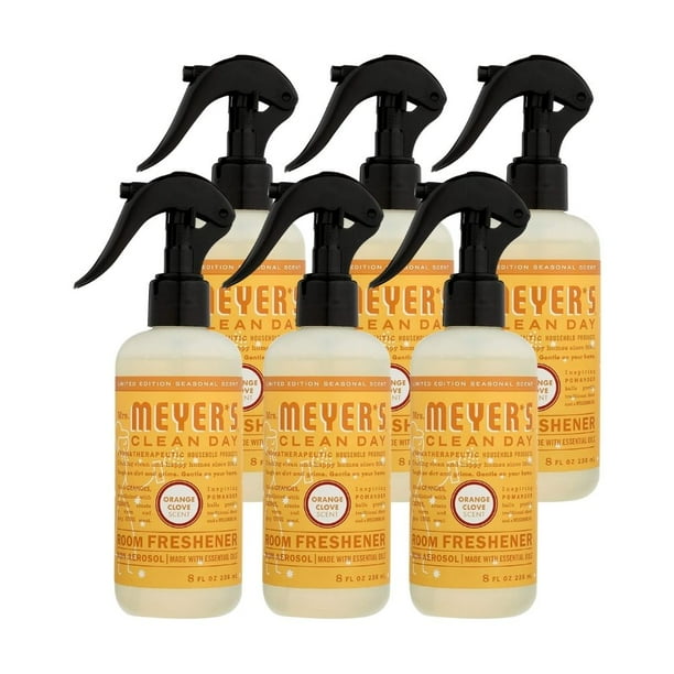 Mrs. Meyer's Room Freshener, Orange Clove, 8 OZ (Pack of 6)