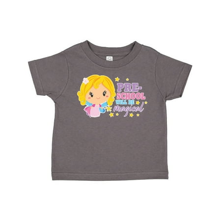

Inktastic Preschool Will Be Magical with Blonde Haired Fairy Gift Toddler Toddler Girl T-Shirt