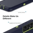 thumbnail image 6 of for Galaxy S21 Ultra 5G Case, Heavy Duty Protective Case with [3 Layers] Rugged Rubber Shockproof Protection Cover for Samsung Galaxy S21 Ultra(Dark Blue/Green), 6 of 12