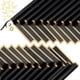 thumbnail image 1 of 20 Hojas de Papel de Regalo de Flores con Borde Dorado, Papel de Embalaje para Ramo, Suministros para Ramo de Floristería (Negro), 1 of 7