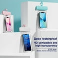 thumbnail image 3 of Waterproof Phone Bag Waterproof Phone Pouch Transparent Good Sealing Adjustable Lanyard  Screen-Touch Design Diving Underwater IPX8 Waterproof Phone Bag Phone Supplies, 3 of 6