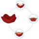 thumbnail image 5 of Recipiente calentador de alimentos para microondas, apto para platos fríos y calientes. Tapa para recipientes apta para microondas., 5 of 7