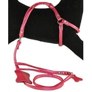 Beau Nouveau - Step-In Dog Harness & Leash - Hot Pink Leather - Medium