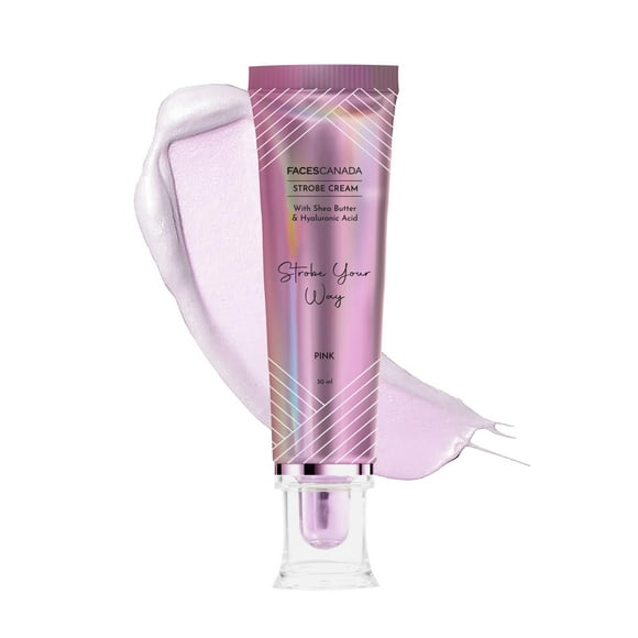 FACES CANADA Strobe Shea Butter & Hyaluronic Acid Cream - Pink, 30gm