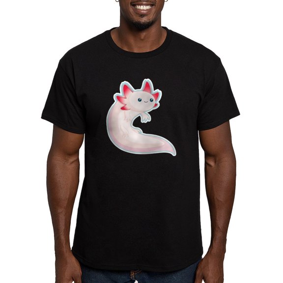 CafePress - Axolotl Men's Fitted T Shirt (Dark) - Men's Fitted T-Shirt