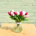 thumbnail image 3 of 20pcs White Flowers Artificial Tulip Silk Fake Flowers 13.5" for Mother's Day Easter Valentine’s Day Gifts in Bulk Home Kitchen Wedding Decorations, 3 of 5