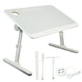 thumbnail image 7 of opvise Laptop Bed Tray Table, Height Angle Adjustable Laptop Bed Stand, Portable Lap Desk with Foldable Legs, Foldable Lap Tablet Table for Sofa Couch Grey, 7 of 7