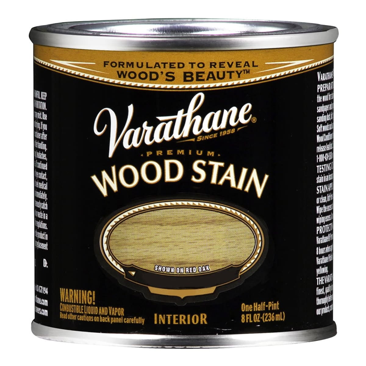 Varathane 211807 Dark Walnut Urethane Modified Alkyd Premium Wood Stain