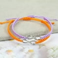 thumbnail image 5 of HOOUN 2Pcs Number Eight Lucky Handmade Woven Bracelet Lovers Friendship Gift Bracelets-4-2PCS, 5 of 9