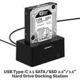 thumbnail image 3 of Sabrent DS-UTC1 Drive Dock SATA/300, USB 3.1 Type C Host Interface External, Black, 3 of 8