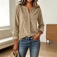 thumbnail image 5 of Lightweight Jacket Women Solid Color Long Sleeve Button Front Top For Everyday Casual Wear Spring Jackets For Women, 5 of 6