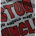 thumbnail image 4 of Think Im A Stud Meet My Uncle Youth T Shirt Tee Boys Infant Toddler Brisco Brands 2T, 4 of 5