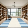 thumbnail image 2 of ODIKA 8'x10' Machine Washable Non-Slip Area Rug, Seaside Promenade Artisan Corridor High Traffic Rug, Blue, 895695, 2 of 7