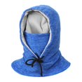 thumbnail image 2 of LJNYFDC Face Neck Protection Cap Outdoor Hat with Integrated Scarf Thick Plush Windproof Cold Proof Soft Adjustable for Unisex Cycling, 2 of 7
