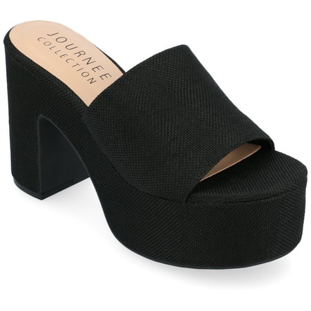 

Journee Collection Womens Enyya Tru Comfort Foam Slip On Platform Sandals