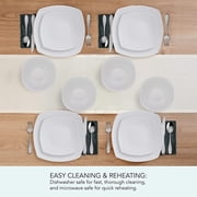 Studio Nova Tara 12 Piece Porcelain Dinnerware Set White