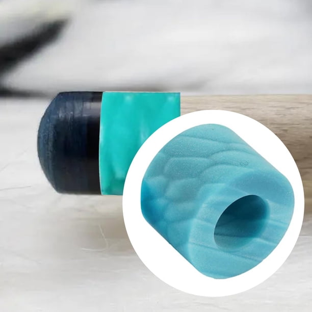 Palo de billar, casquillo de tubo, herramienta de reparación, casquillo de taco de billar compacto y ligero para Accesorios de reparación de tacos de Azul claro
