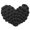 Black, variant on lanema Delicate Braided Heart Pattern Hand Woven Pillow Soft Polyester for Bed Sofa