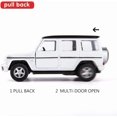 thumbnail image 3 of 1:36 Scale Benz G63 Car Model for Kids, Alloy Pull Back G Wagon White, 3 of 5