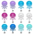 thumbnail image 4 of Contenedor con forma de espiral colgante con forma de copo de nieve, 30 unidades, 4 of 7