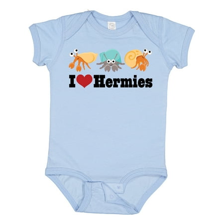 

Inktastic I Heart Hermit Crabs Gift Baby Boy or Baby Girl Bodysuit