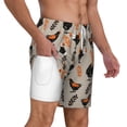 thumbnail image 3 of Picia Funny Chicken pattern Mens Swim Trunks with Compression Liner Stretch Beach Shorts Quick Dry with Zipper Pockets No-Chafing Board Shorts-X-Large, 3 of 9