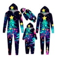 thumbnail image 4 of SwiftWear Holiday Xmas Family Matching Pajama Pj Sets Jumpsuit Christmas Tree Nightwear for Adults and Kids Soft Loungewear, 4 of 6