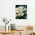 thumbnail image 2 of ONETECH Roses in Pure White Wall Art Painting Pictures Print On Canvas Flower The Picture for Home Modern Decoration, 2 of 4